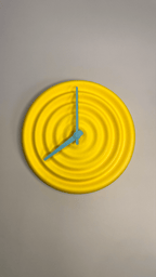 Ondo Ripple Wave Wall Clock, 3D Printed Minimalist Decor