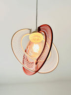 Orb XY String Art Pendant Light, Woven Dual-Disc Lamp Shade
