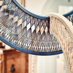 Orb String Art Pendant Light, Interlocking Ring Lamp