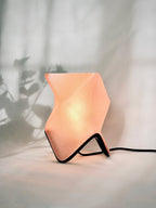 Origami Faceted Table Lamp, 3D Printed Geometric Shade