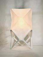 Origami Faceted Table Lamp, 3D Printed Geometric Shade