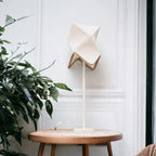 Origami Faceted Table Lamp, 3D Printed Geometric Shade