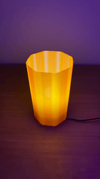 Otto RippleMesh Table Lamp, 3D Printed Textured Lampshade