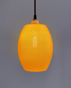 Ovo Ripple Mesh Pendant Lamp Shade, 3D Printed Hanging Light
