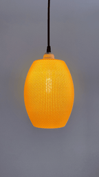 Ovo Ripple Mesh Pendant Lamp Shade, 3D Printed Hanging Light