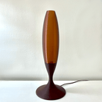 Amber Glow Parenthesis Table Lamp, 3D Printed Retro LED Lamp