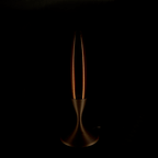 Amber Glow Parenthesis Table Lamp, 3D Printed Retro LED Lamp
