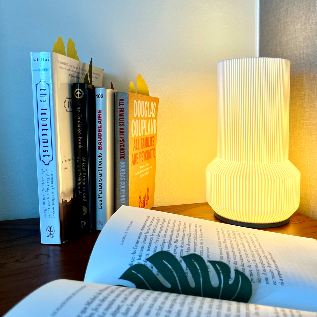 Leaf Shaped 3D Printed Bookmarks, Ginkgo Monstera Maple Oak