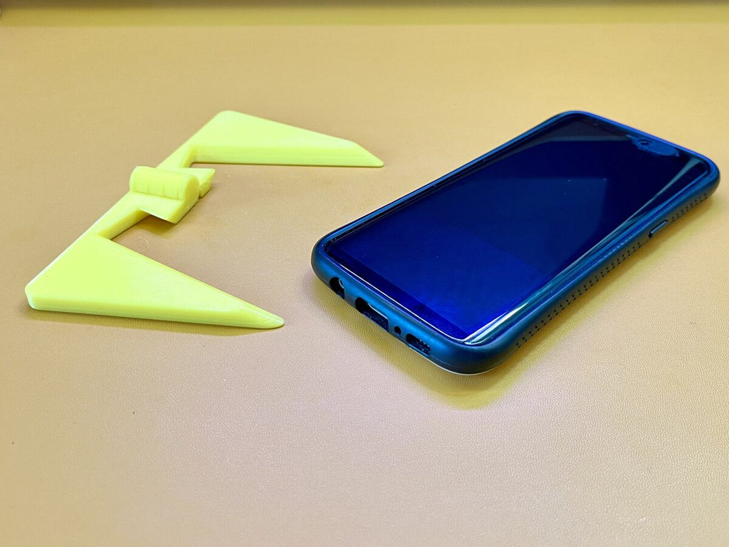 Collapsible Wedge Phone Stand, Folding Desk Phone Holder