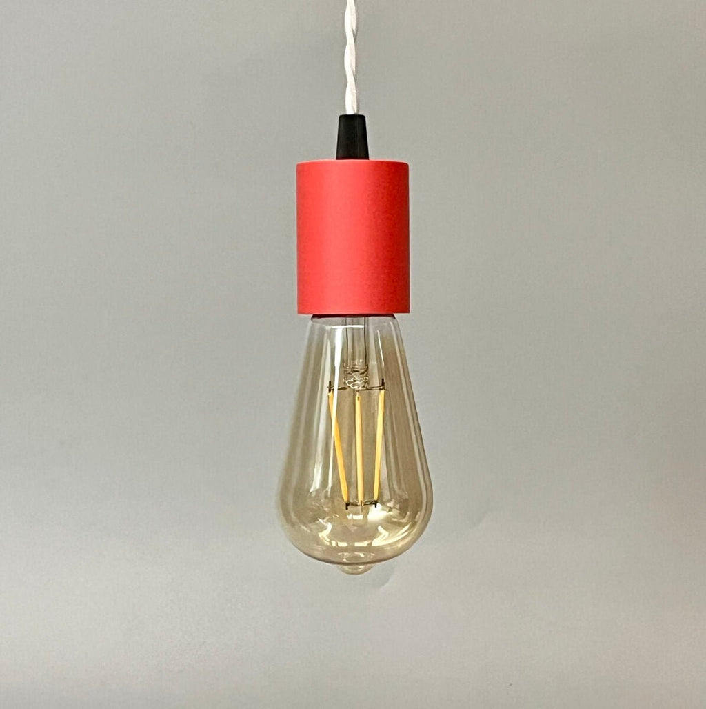 Naked Pendant Lamp Sleeve, 3D Printed E27 Socket Cover