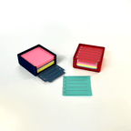 Sticky Note Holder with Checklist Stencil, 3D Printed Desk Box