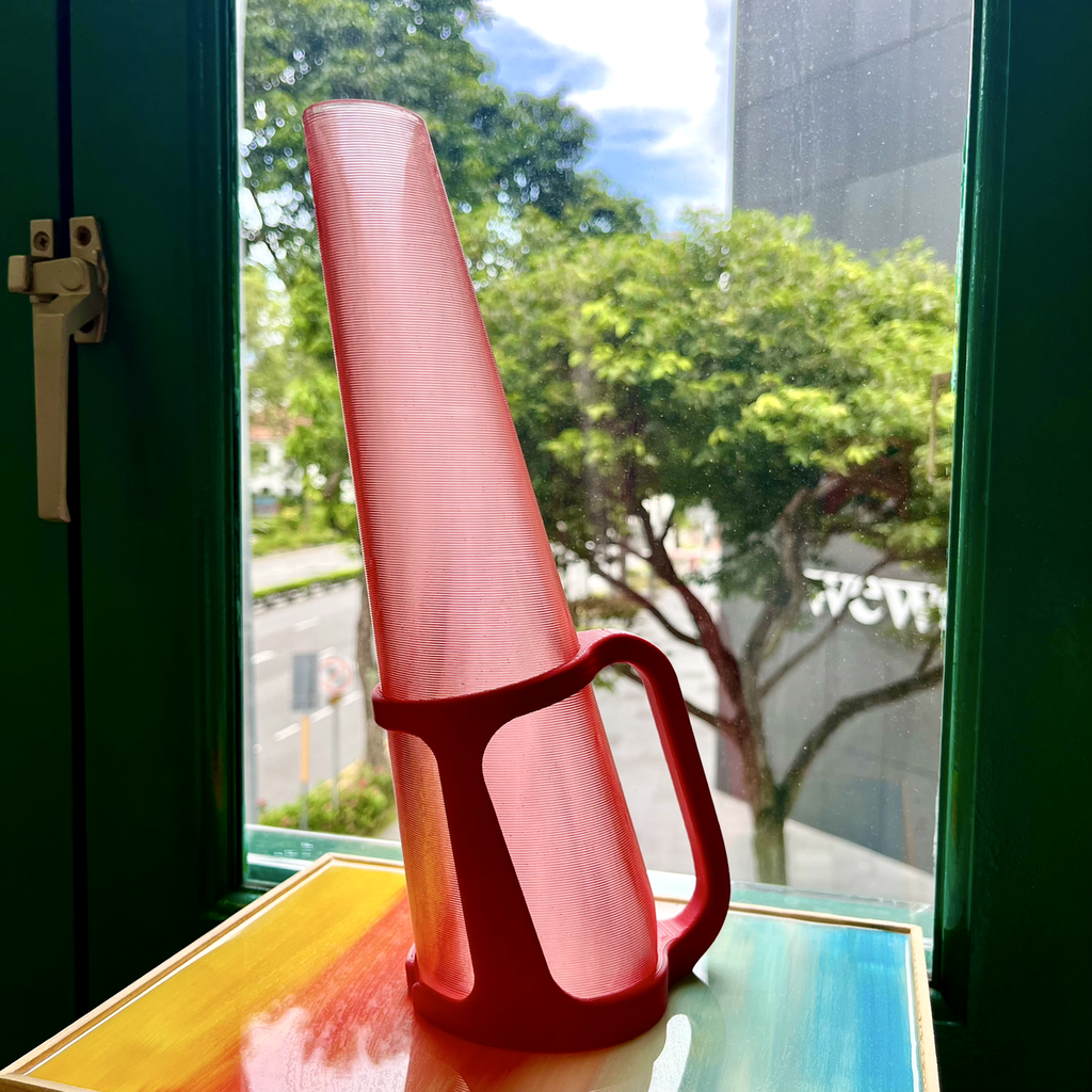 Watering Vase, 3D Printed Sculptural Pitcher and Plant Waterer