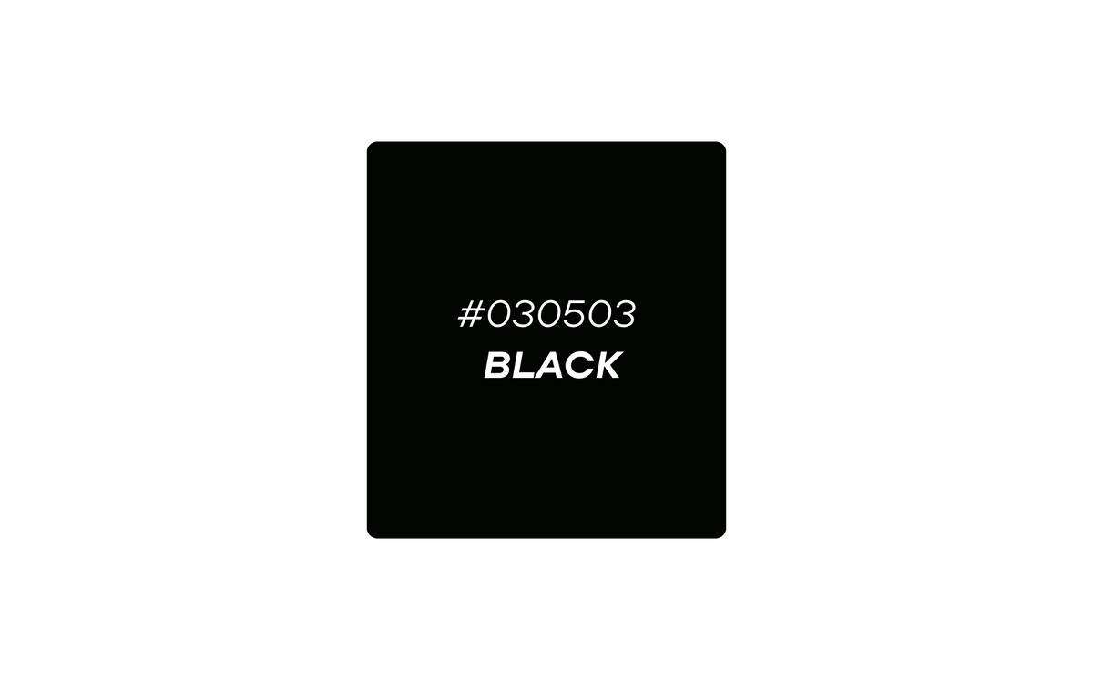 PETG-ESD colour swatch: Black #030503