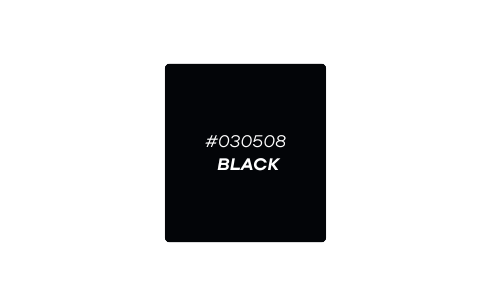 PETG 2.5 kg colour swatch: Black #030508