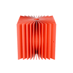 Sunburst Cube Christmas Ornament, 3D Printed Geometric Decor