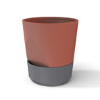 Self-Watering Planter Pot, 3D Printed Two-Tone Reservoir Pot
