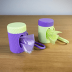 Textured Grip Dog Poop Bag Dispenser with Leash Clip