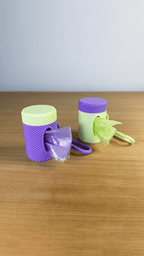 Textured Grip Dog Poop Bag Dispenser with Leash Clip