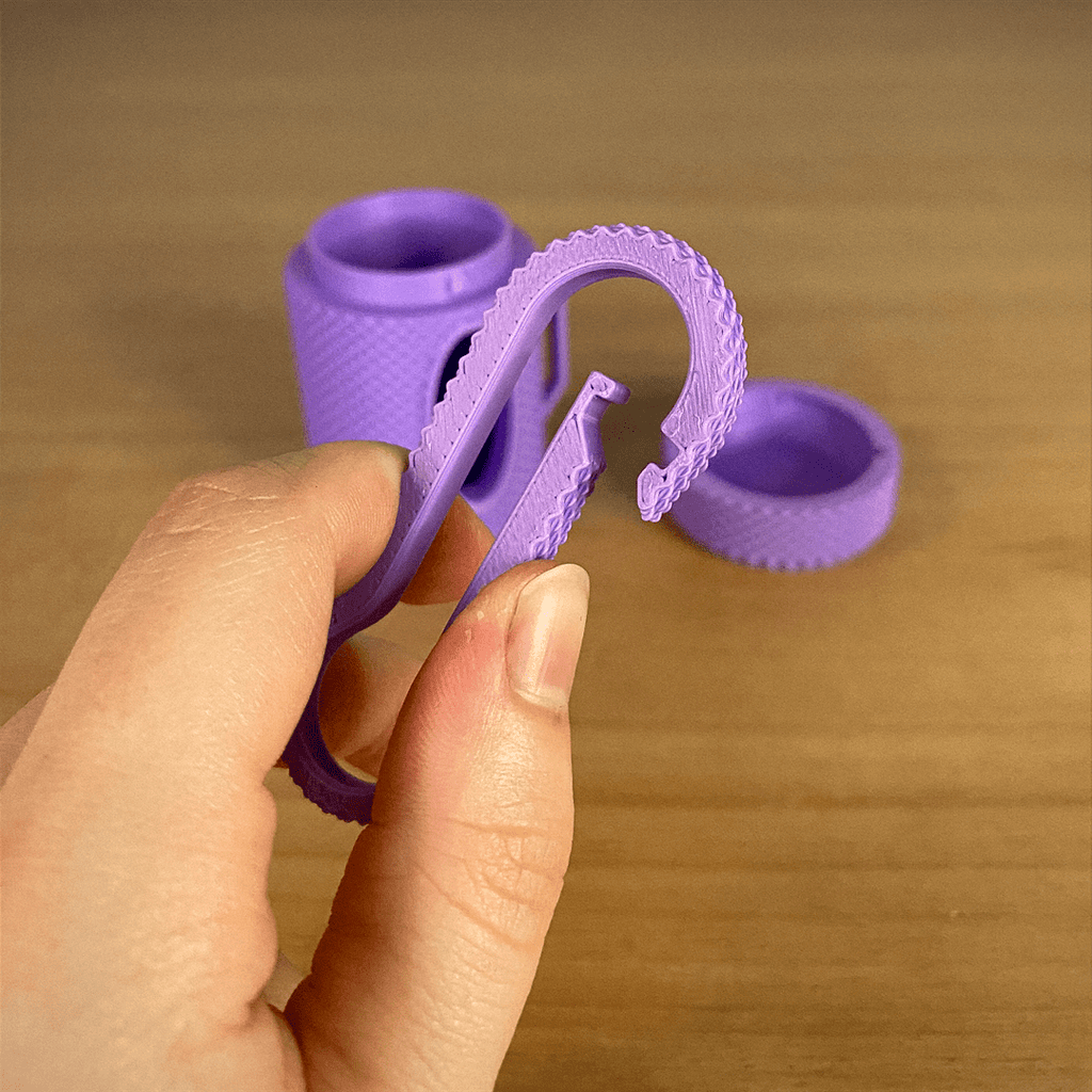 Textured Grip Dog Poop Bag Dispenser with Leash Clip