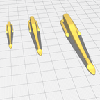 African Elephant Family Toy, 3D Printed Rolling Set