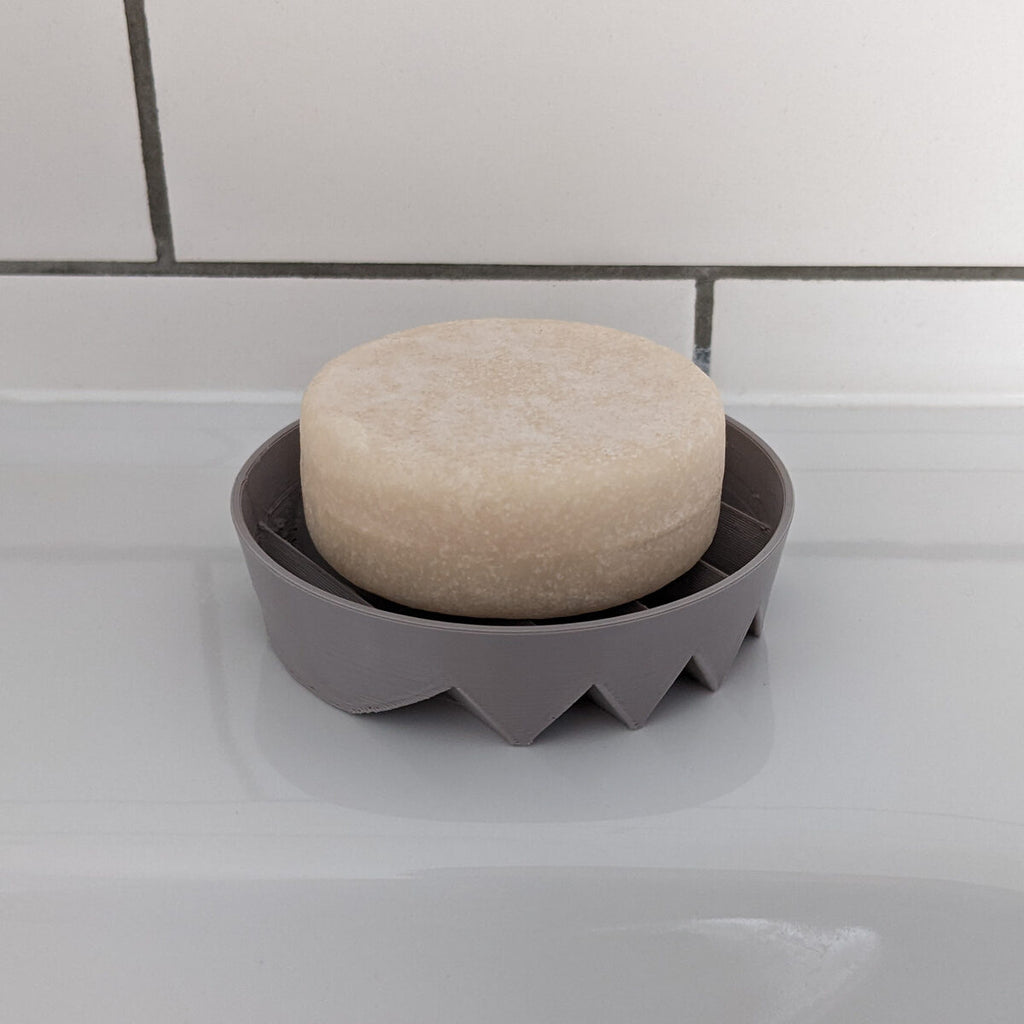 Harmonica Soap Dish, Self-Draining 3D Printed Bathroom Tray