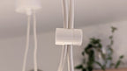 Universal Pendant Light Ceiling Canopy, 3D Printed Cord Clamp
