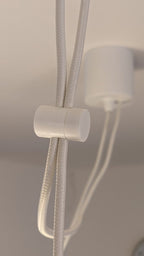 Universal Pendant Light Ceiling Canopy, 3D Printed Cord Clamp
