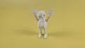 Articulated Skeleton Keychain, 3D Printed Halloween Figure