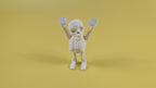 Articulated Skeleton Keychain, 3D Printed Halloween Figure