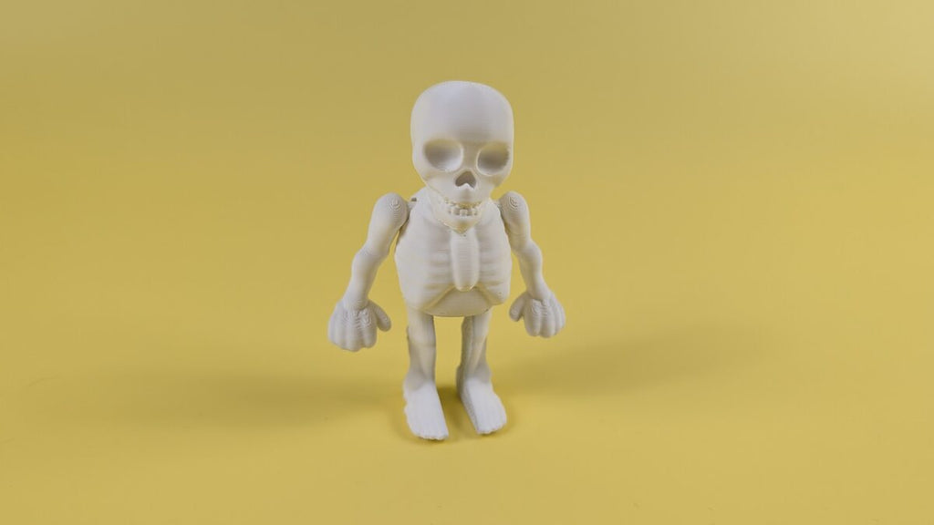 Articulated Skeleton Keychain, 3D Printed Halloween Figure