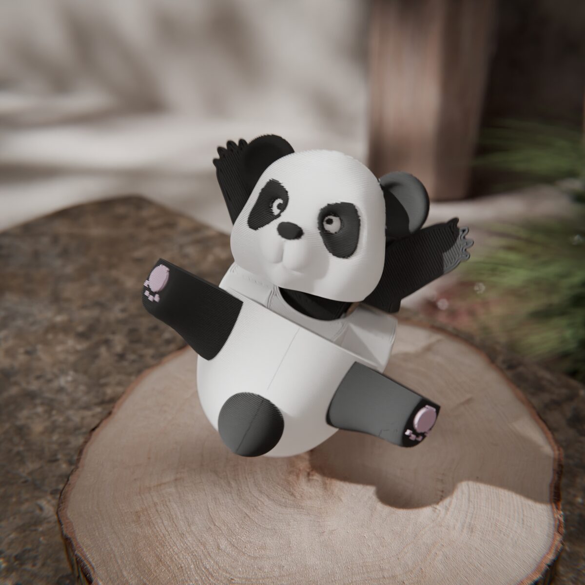 Panda - Articulated Figure Keychain