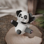 Articulated Panda Keychain, 3D Printed Poseable Figure