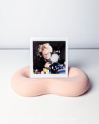 Square Photo Stand, 3D Printed Pebble Polaroid Holder