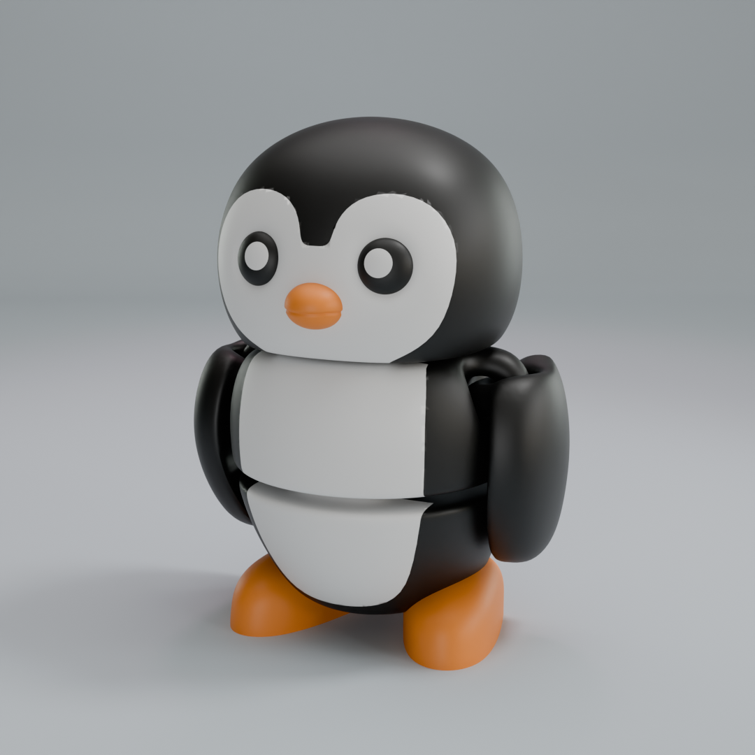 Penguin - Articulated Figure Keychain