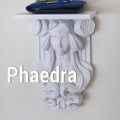 Phaedra Sculptural Bust Wall Shelf, 3D Printed Corbel Decor