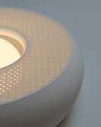 Gyroid Infill Disc Lamp, 3D Printed Rechargeable Wall Light