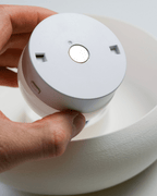 Gyroid Infill Disc Lamp, 3D Printed Rechargeable Wall Light