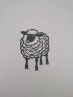 Woolly Sheep Wall Art, 3D Printed Silhouette Panel