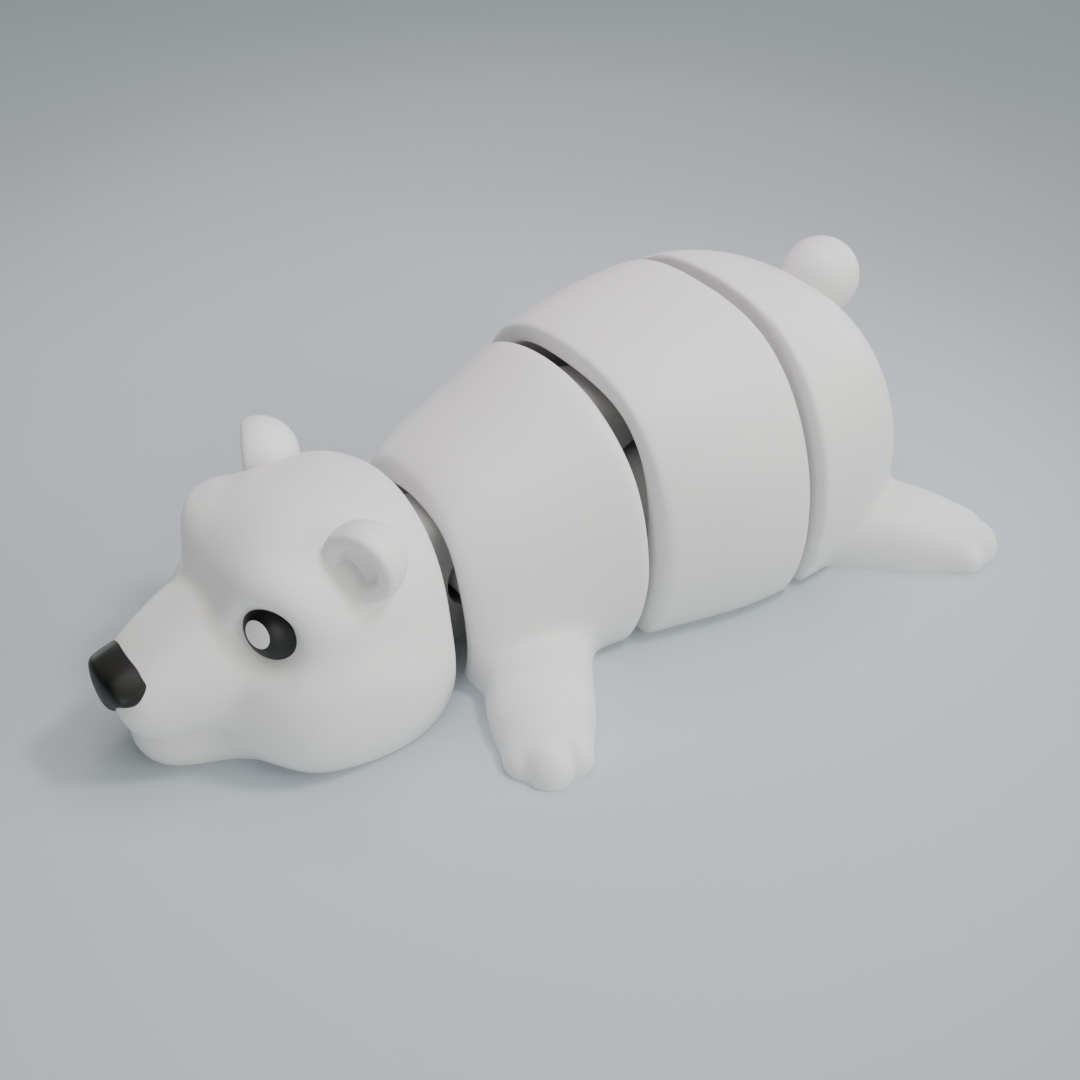 Polar Bear - Articulated Keychain Figure