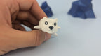 Articulated Polar Bear Keychain, 3D Printed Fidget Figure