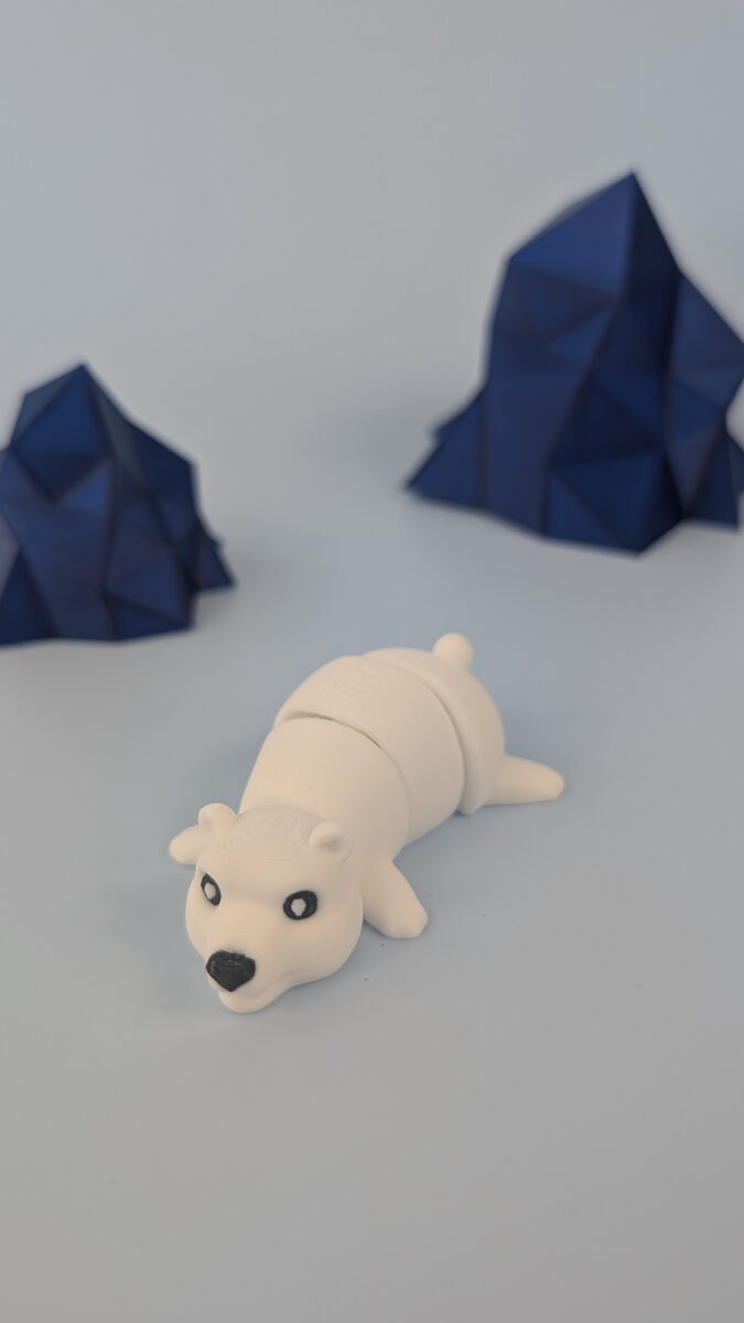 Polar Bear - Articulated Keychain Figure