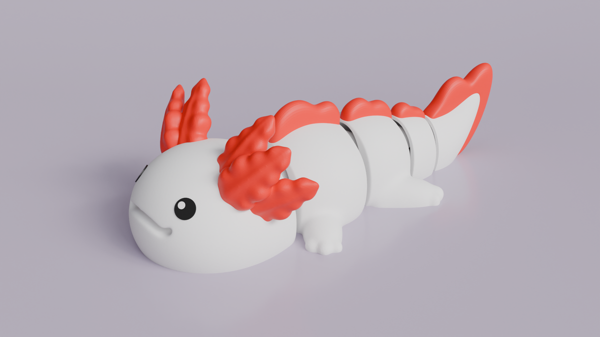 Axolotl Articulated Figure Keychain