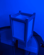 Riku Shoji Table Lamp, 3D Printed Ripple Mesh Night Light