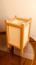 Riku Shoji Table Lamp, 3D Printed Ripple Mesh Night Light