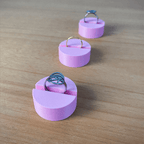 Personalised Ring Box, 3D Printed Proposal Gift with Screw Lid