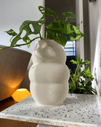 Rolo Ripple Texture Flower Vase, 3D Printed Gourd Shape Decor
