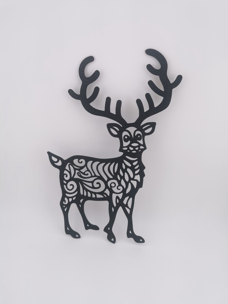 2d Reindeer Christmas Wall Art