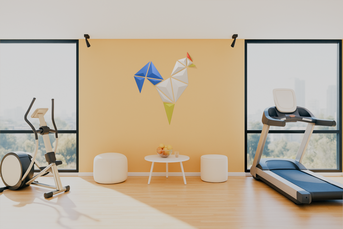 Minimalist Rooster Wall Art