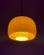 RippleMesh Seamless Pendant Lamp Shade, 3D Printed Lighting