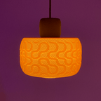 RippleMesh Seamless Pendant Lamp Shade, 3D Printed Lighting